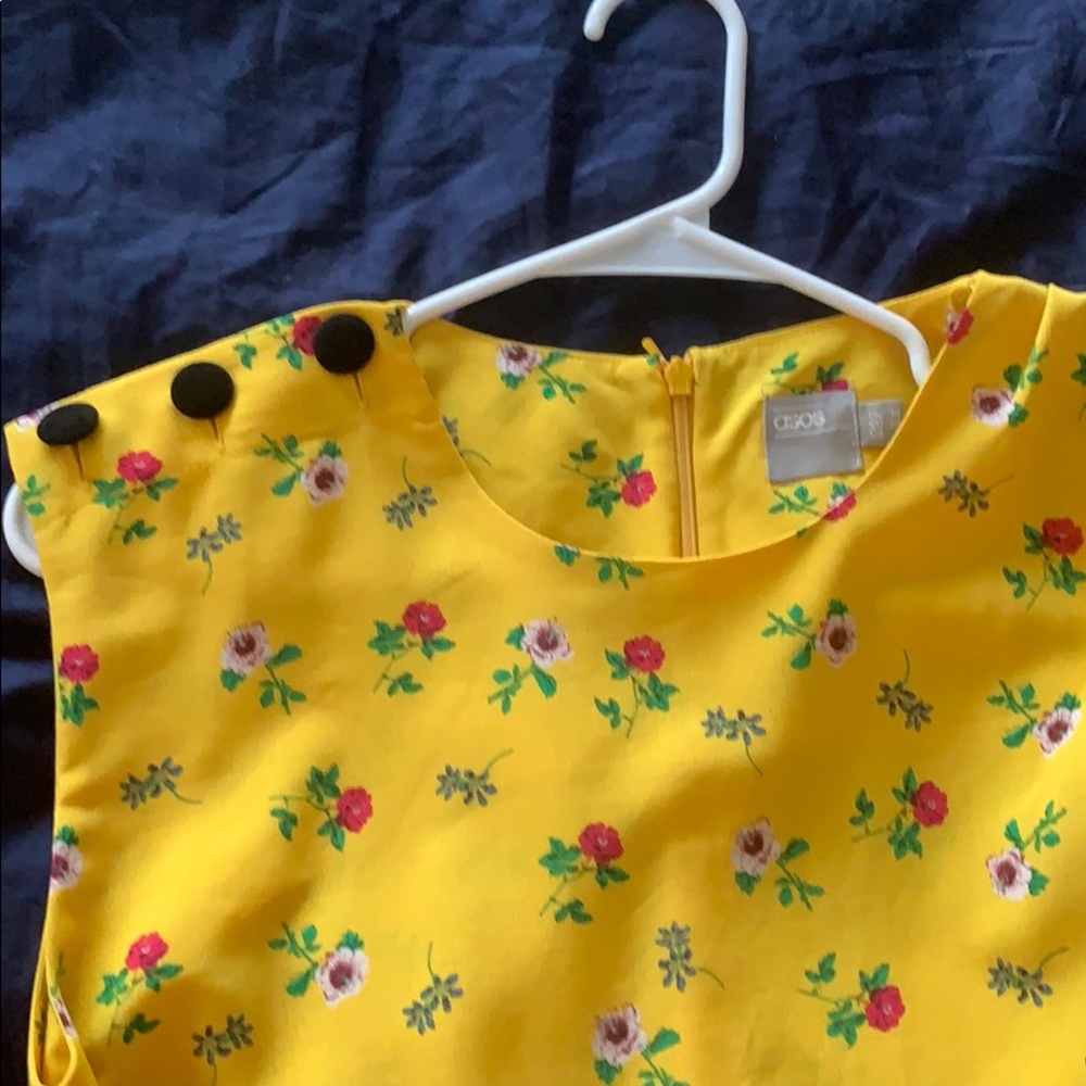 ASOS | Yellow Floral Maxi Dress size 6